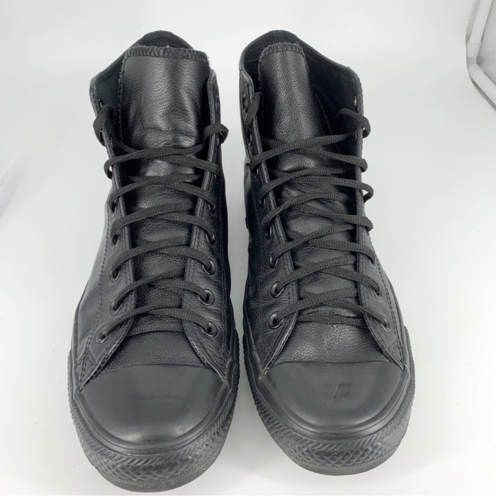 Converse Leather High Top Shoes Size 10